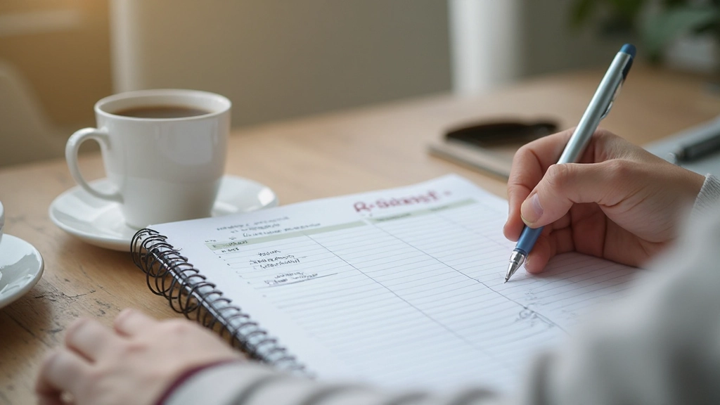 Месячный календарь с отметками о планировании и распределении бюджета